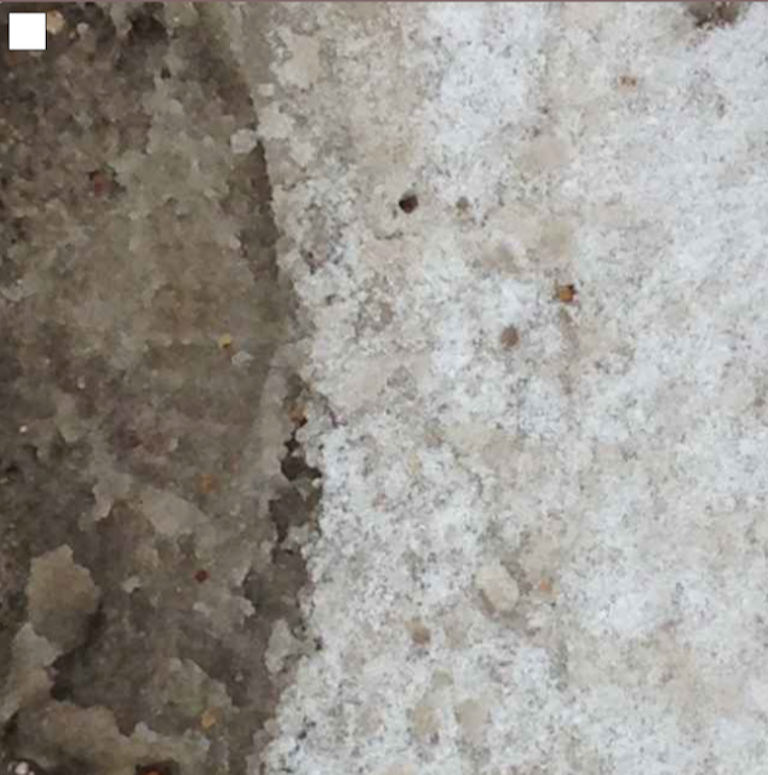 slushy snow closeup